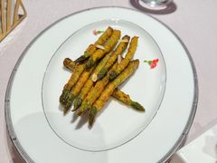 香煎芦笋腩肉卷-京参園海鲜餐厅