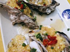 蒜蓉生蚝-路边摊小炉子烧烤