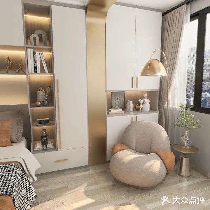 大大增加空间的收纳，加上阳台柜
