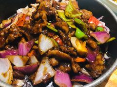 铁板黑椒牛肉-鸭王烤鸭店(三里河店)