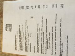 菜单-Le Comptoir de la Gastronomie