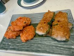 手打虾饼拼尖椒-常来小聚·广州非遗传承餐厅(高德置地店)