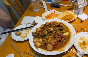 Braised Flatbread Stir-Fried Chicken