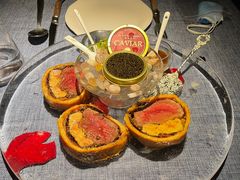 鱼子酱惠灵顿牛排三重奏配料盘-弦月窗LUNETTE BY AMANDA(复兴路店)