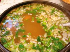 牛肉柿汤-老猎户炭火锅羊汤(万达店)