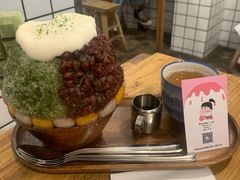 抹茶生乳かき氷-WONDER ICE 萬得冰田(建設路总店)