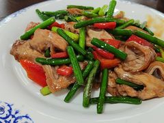 蒜苗炒大肠-胖子饭店(兴学弄店)