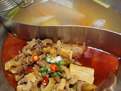 牛杂鸳鸯锅-左庭右院鲜牛肉火锅(浦江欢乐颂店)