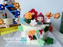 -卡比儿童蛋糕·心意定制·低脂零卡糖动物奶油FancyBALLOON(滨海店)