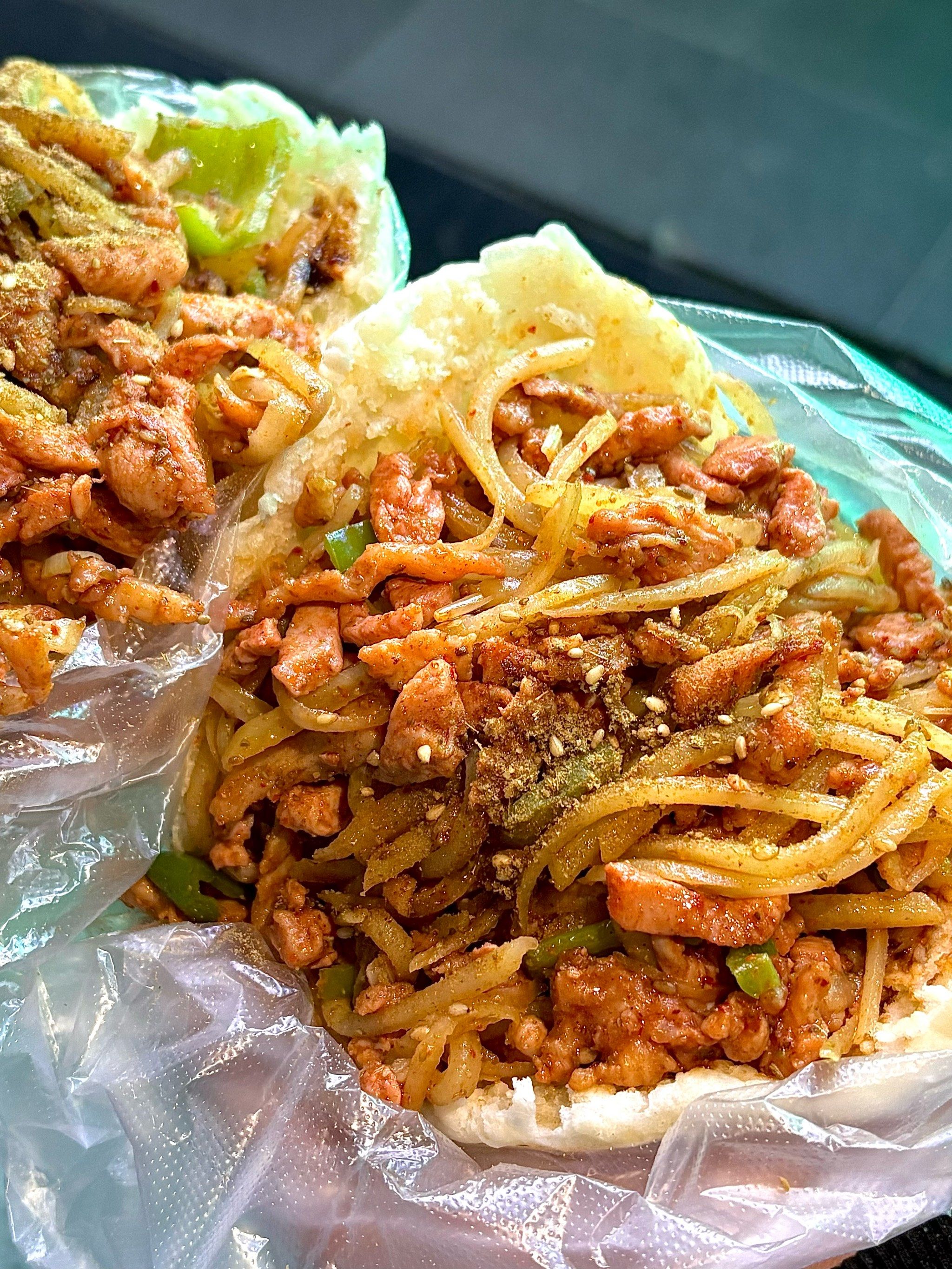 鸡肉土豆丝夹饼!7r!