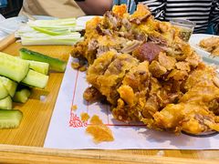 炸的肘子-大眼锅贴水饺(河东店)