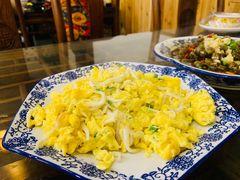 银鱼炒蛋-呼吸森林·生态农庄农家乐私房菜