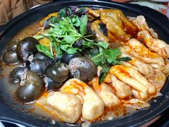 老表记鸳鸯螺丝鸭脚煲-老表记广西宵夜螺蛳鸭脚煲(西大店)