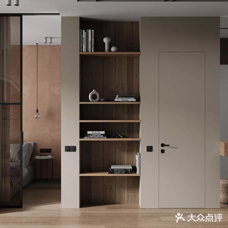 40㎡一居室，用电视墙做隔断，空间显大又有层次