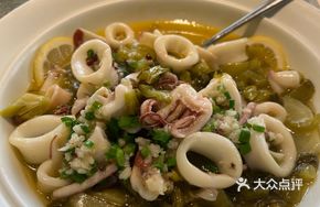 Appetizer Pickled Cabbage with Fresh Hokkaido Squid