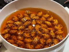 古越陈酿煮花螺-杭州西子湖四季酒店·金沙厅