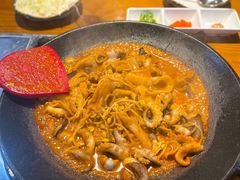 八爪鱼微辣-红辣椒八爪鱼特色韩国料理
