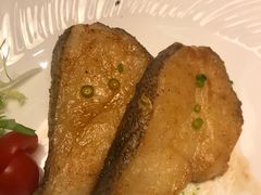 烤银鳕鱼定食-王鼎精致料理铁板烧(世博源店)