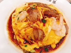 虾仁叉烧双拼滑蛋饭-旺记冰室(九龙中心大厦店)
