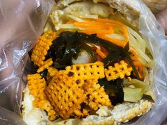 鸡蛋花干夹馍-三兄弟高炉烧饼