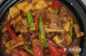 Beef Tendon and Tofu Hot Pot