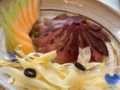 三年酵香火腿配大理手撕乳扇-泓0871臻选云南菜·味庄