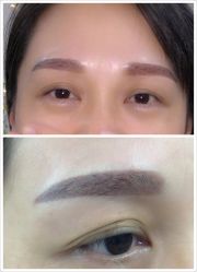 韩式粉黛眉零结痂直接碰水-平萍纹绣韩式半永久定妆