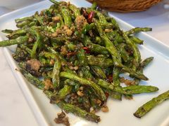 干煸四季豆-老瓦房饭店(三苏大道中段店)