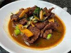 大蒜炒牛肉-小城故事·地道宁波味(月湖盛园店)