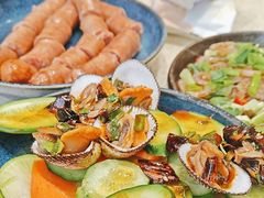 -蚝堡·生蚝海鲜烧烤物种起源•海肠捞饭(刘公岛店)