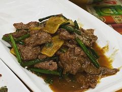 姜葱炒牛肉-台山美食一绝阿四台山黄鳝饭(阿四创作店)