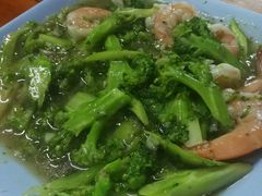 西蓝花炒虾-Ruam Saep Yok Khok Som Tam