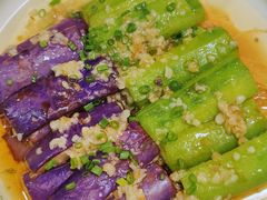 金蒜胜瓜蒸茄子-明香海鲜酒家(华强北店)