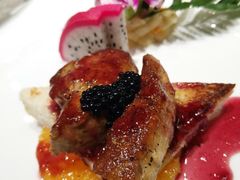 法式黑鱼籽煎鹅肝-仙桐吉宴铁板烧·精致料理