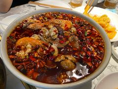 海鲜毛血旺-悦海·家宴·冰花皮皮虾大锅贴(宝龙店)