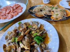 姜葱炒花甲-七鲜渔港美食餐厅(巽寮湾海景店)