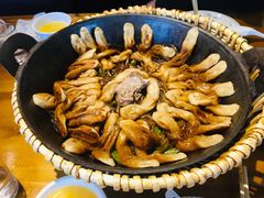 排骨豆角卷子-华盛园卷子王农家菜水库鱼