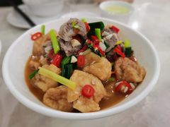 油豆腐炒剔骨肉-红色湘菜馆(春风店)