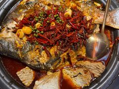 重庆豆花烤鱼-探鱼·鲜青椒爽麻烤鱼(北京路天河城店)