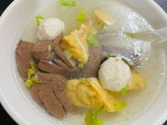 鸭血肉丸豆干汤-松树干拌面店