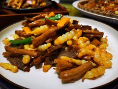 寶塔菜炒鵝腎頂-轩记海鲜餐厅·四十五年老字号·经典粤菜(西区彩虹店)