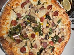 芜青叶蘑菇香肠披萨-1861意大利餐厅(文化广场店)