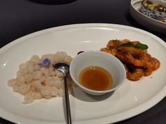 清炒虾仁拼元宝虾-望乡楼上海菜(日月光店)