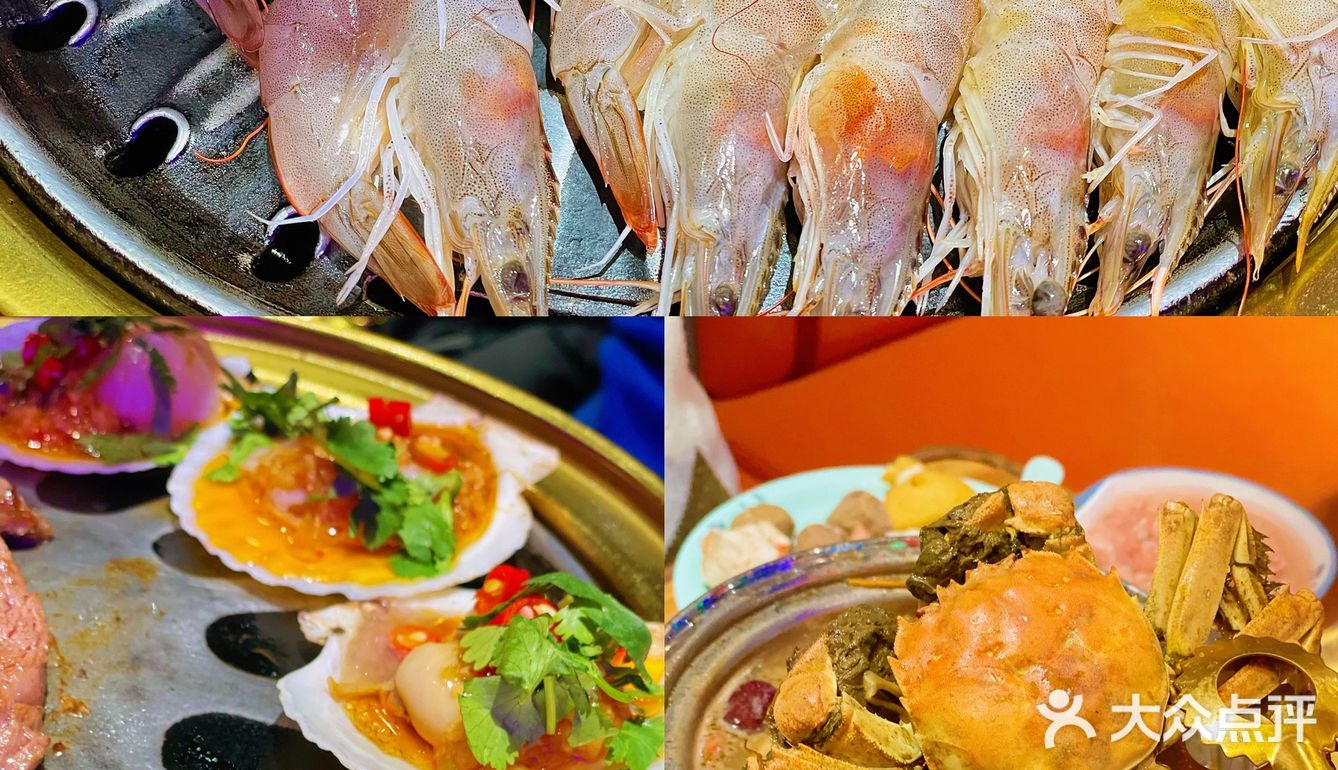  119r无限吃安格斯牛肉、河蟹鲍鱼自助吃到爽❗️