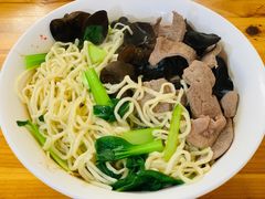 三鲜干挑面加猪肝-泰顺江南春面馆