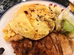 芝士滑蛋鸡扒饭-港爺茶檔·茶餐厅(东晓南路店)