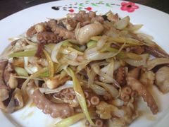 五花肉炒笔管-吕氏疙瘩汤·私家菜馆(慈云寺店)