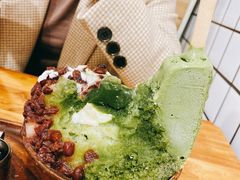 抹茶生乳かき氷-WONDER ICE 萬得冰田(建設路总店)