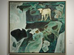 宋贤珍·油画《呼伦贝尔夜》-上海油画雕塑院