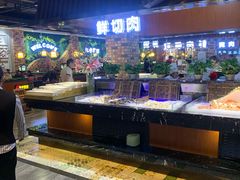 自助取餐区-九寸花汀海鲜烤肉自助(中东迪克店)